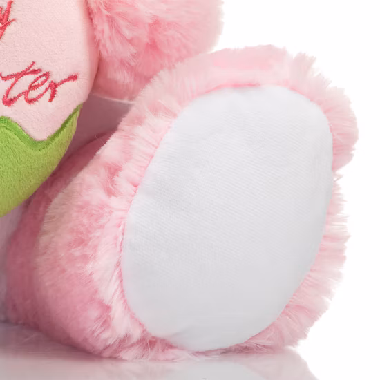 35cm Soft Pink Plush Rabbit Toy Bunny Easter Stuffed Animals with Easter Egg