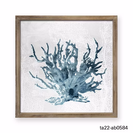 Custom Vintage Solid Wood Frame Offshort Reef Wall Sign Home Decor